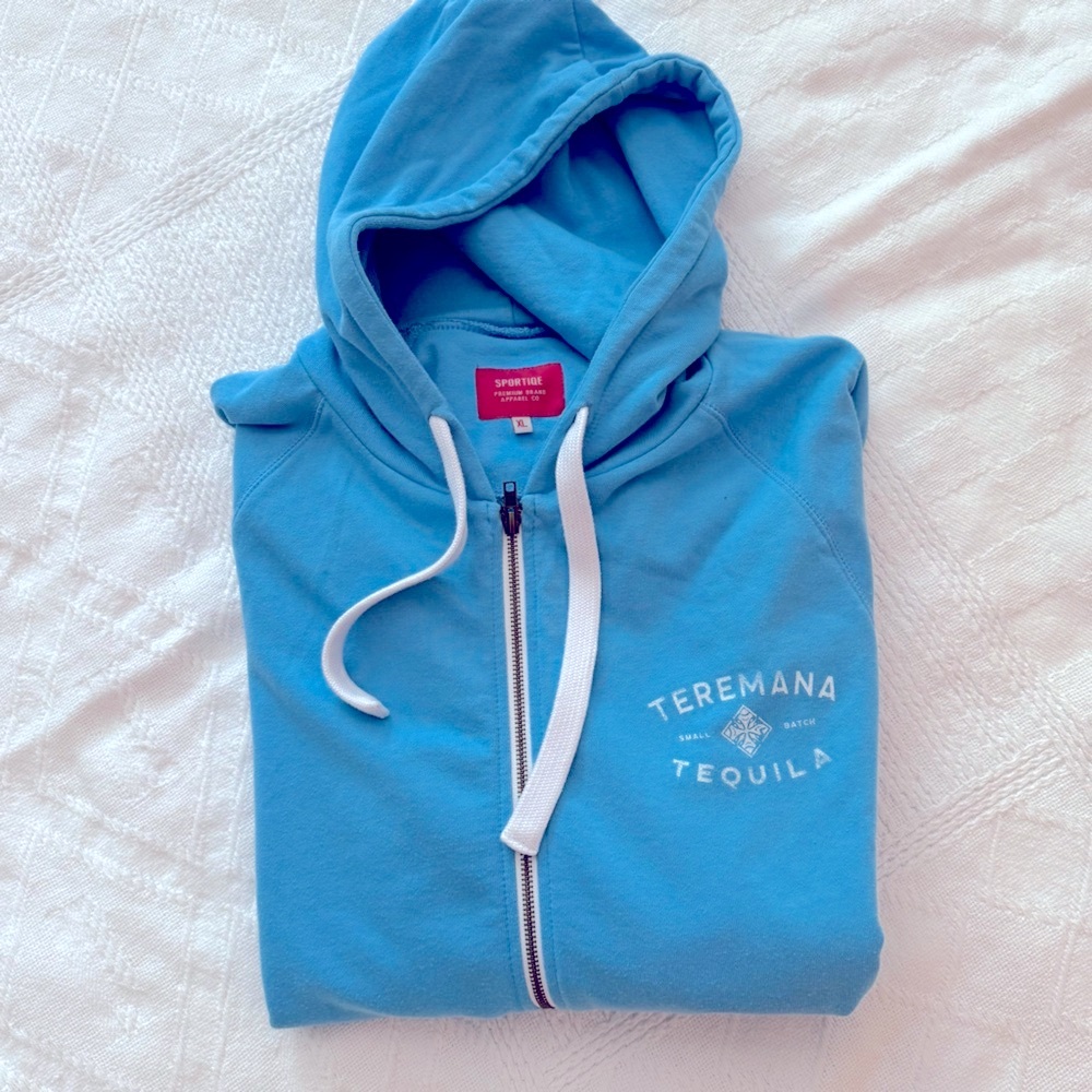 Teramana Tequila Sportiqe Premium Brand Full Zip Up Sweatshirt Hoodie Jacket XL